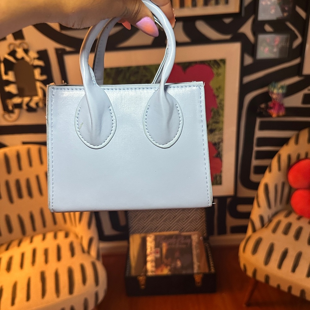 LONDON ROCK HANDPAINTED BLOOM MINI BAG - Picture 6 of 7